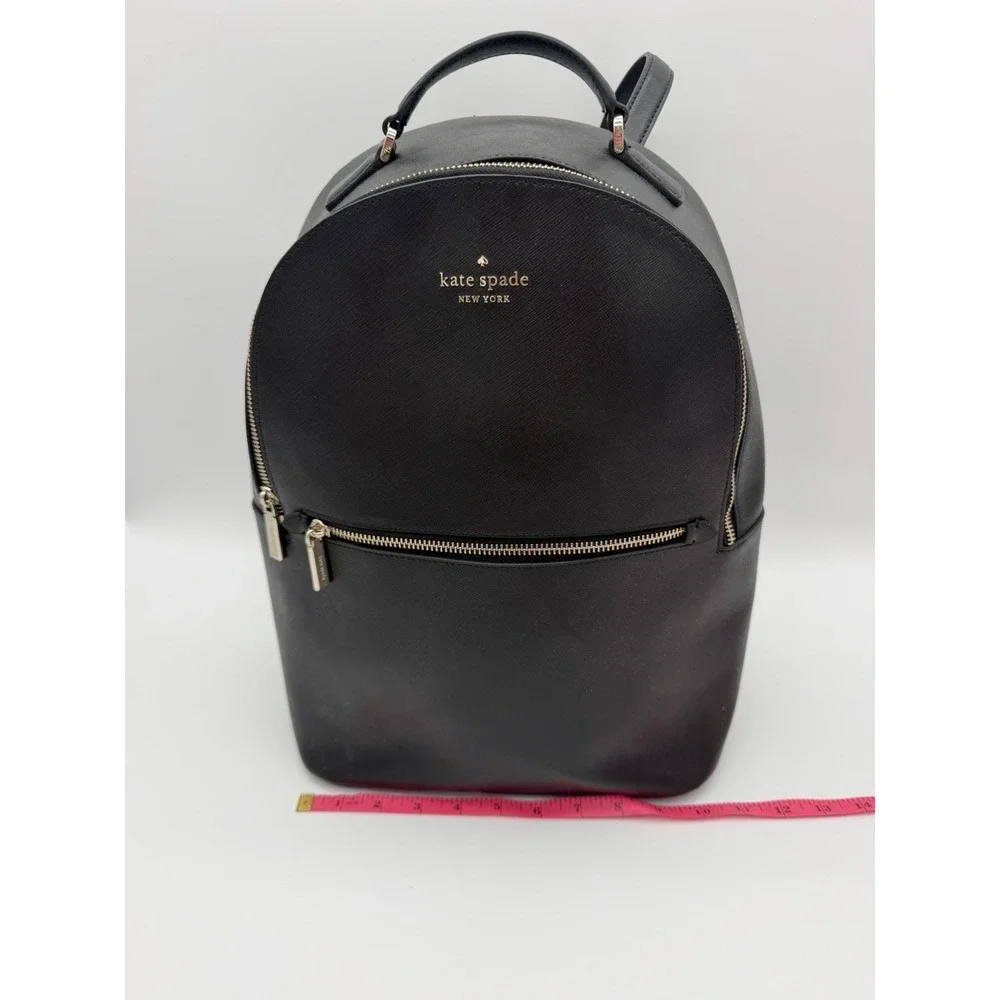 Kate Spade New York Perry Saffiano Black Leather Backpack Large NWOT